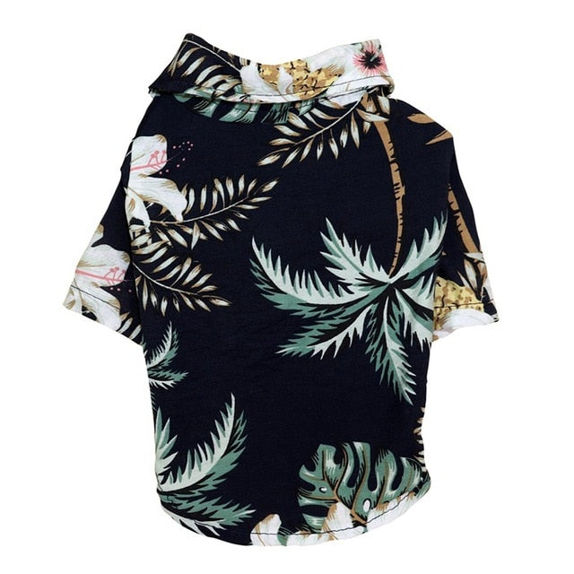 Summer Pet Printed Clothes For Dogs Floral Beach Shirt